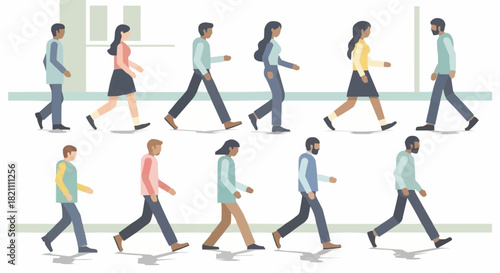 Diverse Group Walking - A Study in Movement and Representation.