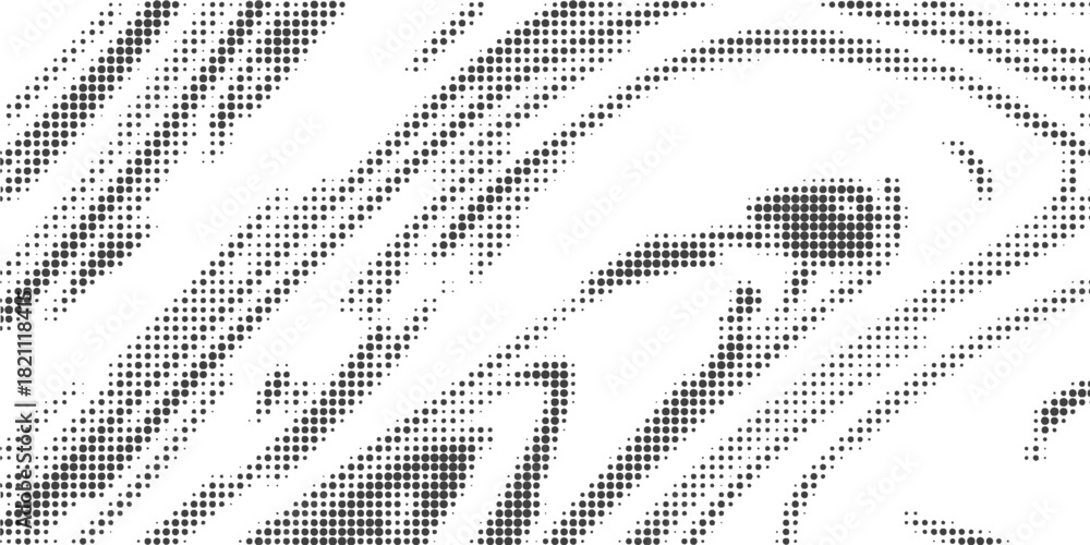 Fototapeta premium Spotted black and white grunge vector line background. Abstract halftone illustration background. Grunge grid polka dot background pattern