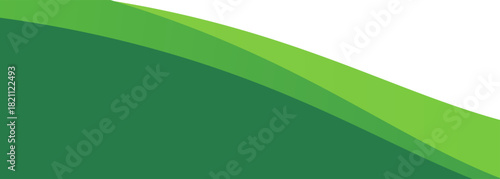 Green Curved Swoosh Abstract Design With Gradient for Nature, Eco and Modern Branding.vector illustratrion eps10
