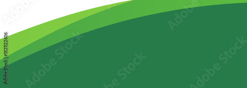 Green Curved Swoosh Abstract Design With Gradient for Nature, Eco and Modern Branding.vector illustratrion eps10