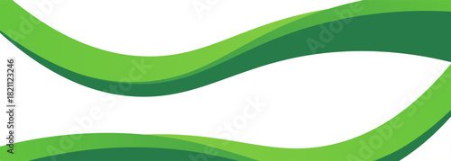 Green creative wave business banner background.vector illustration eps10