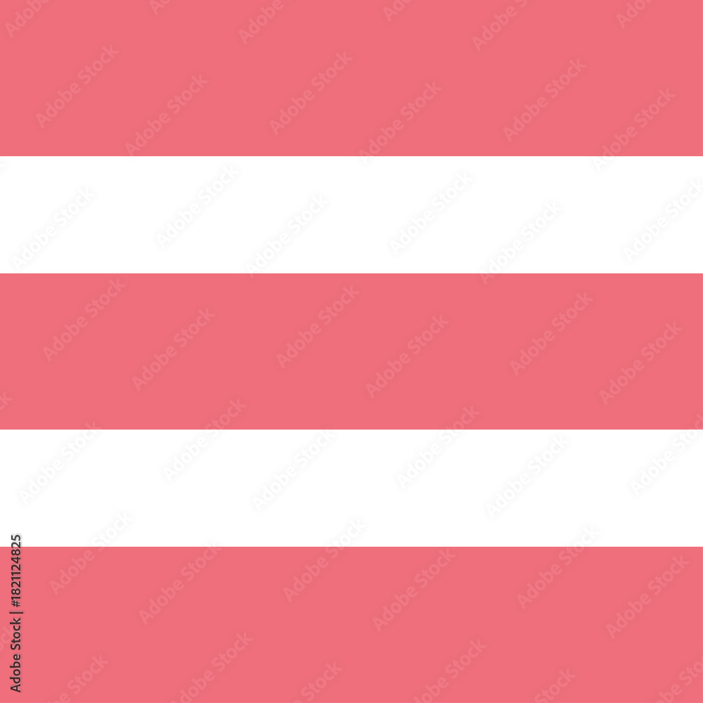 Naklejka premium Coral Pink and White Horizontal Stripes Pattern Abstract Background Textile Design