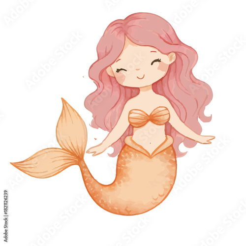 Whimsical Under The Sea Princess Mermaid for Kids Design