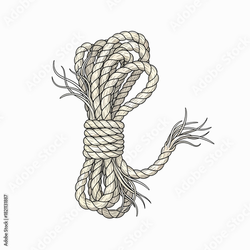 Thick Twine Knotting Material Strong Natural Fiber Rope for Crafts and Construction Projects