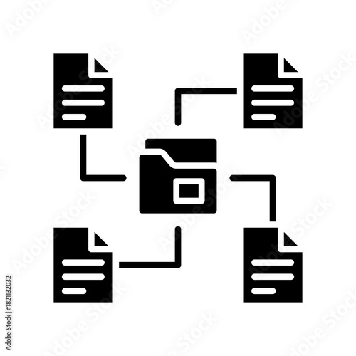 File Organization glyph icon