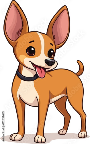  Cute cartoon a illustrator vector Basenji