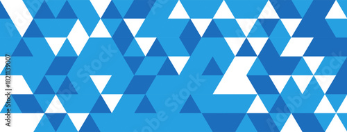 Abstract geometric concept blue business banner