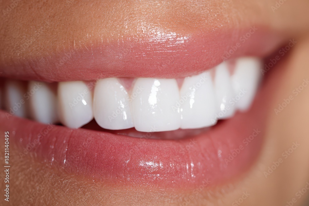 Obraz premium Contato - Transform Your Smile with Dental Veneers for a Perfect Valentine’s Closeup
