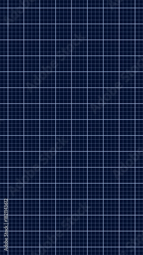 Dark navy blue engineering graph paper background with grid pattern for blueprint drafting design plotting architecture layout accuracy symmetry structure school plan data mapping concept
