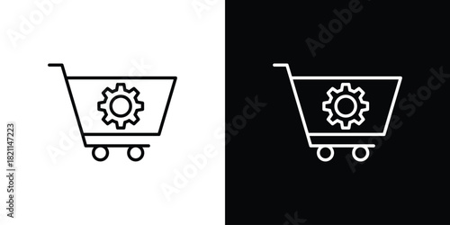 Procurement icon outline. Vector isolated pictogram for web