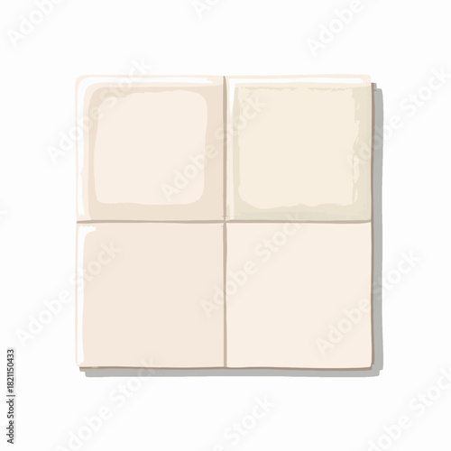 Simple Minimalist Four Pocket Photo Album Page Layout Design Template