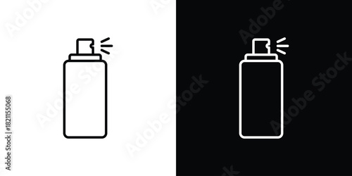 Spray icon outline. Vector isolated pictogram for web