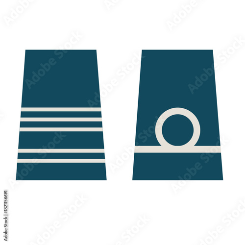 Galon de passant d'épaule de l'armée de l'air belge. sous-officiers d'élite: premier sergent-major, adjudant