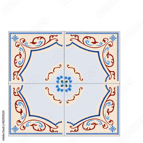 Arrière-plan de carrelage ancien	