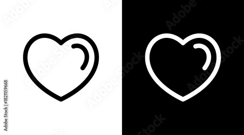 Heart With Icon Set Design