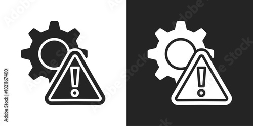 mitigation Icon In Black And White Glyph Style