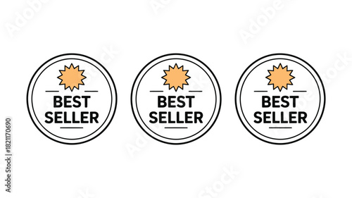 Three circular badges indicating 'Best Seller' are displayed.