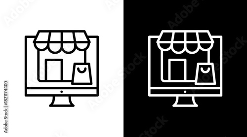E-Commerce With Icon Set Design