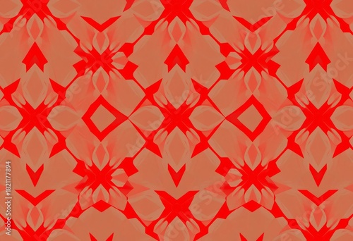 Geometric red diamond pattern, seamless texture, wallpaper, pattern
