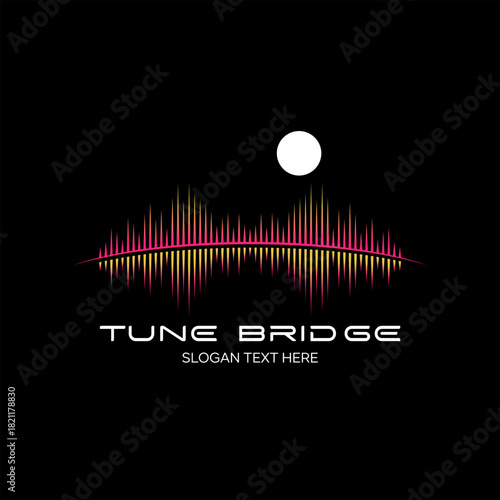 tune bridge idea logo design