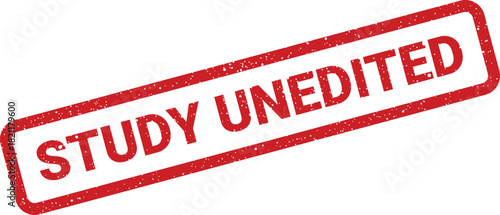 Grungy rectangular stamp showing unedited study material for review or factual verification