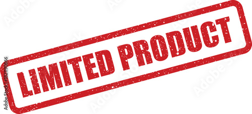 Official looking grunge stamp featuring the bold text LIMITED PRODUCT for a special merchandise release announcement
