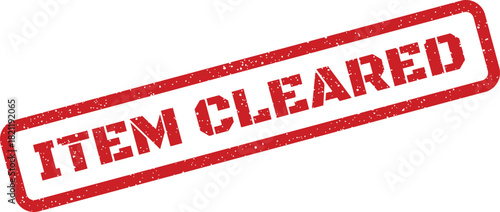 Official rubber stamp mark indicating an item has successfully cleared inspection or passed a verification process and is ready for next steps
