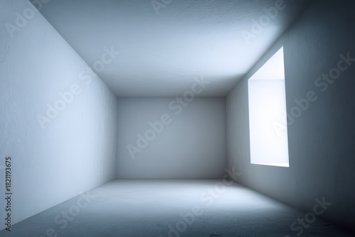 Wallpaper Mural Minimalist Box Room: A Clean Slate with White Walls and Subtle Shadows in an Abstract Design Torontodigital.ca