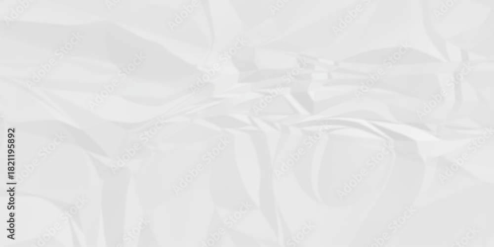 Fototapeta premium White crease billboard paper rough obsolete wrinkle. Cardboard paper white crumpled satin fabric ripped cloth decoration background 