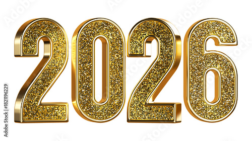 2026 gold numbers with diamonds