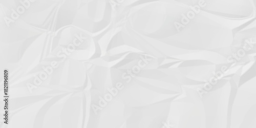 White crease billboard paper rough obsolete wrinkle. Cardboard paper white crumpled satin fabric ripped cloth decoration background	