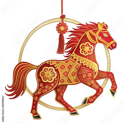 horse isolated on white background