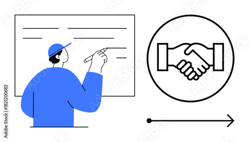 Collaboration concept. Collaboration involves mutual support, professional training, and establishing trust. Collaboration in teamwork, professional growth, partnerships, education, business strategy