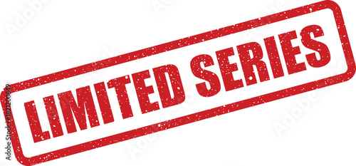 Prominent grunge textured stamp reading LIMITED SERIES diagonally, denoting a finite collection or exclusive sequence of items for collectors and enthusiasts