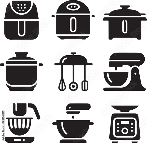 Kitchen appliance, electric cooker, food processor, air fryer, stand mixer, digital scale