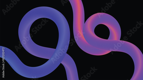 Modern abstract background with vibrant gradient tubes for dynamic presentations, stunning websites, or creative marketing materials that stand out