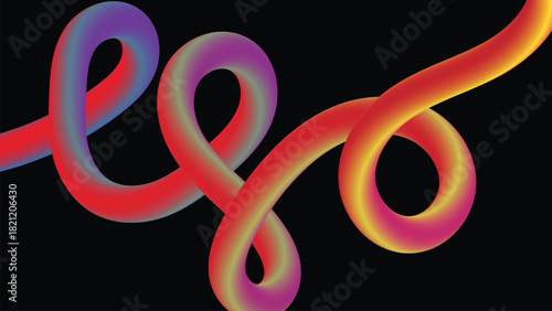 Stunning vibrant gradient flows across black, perfect for dynamic backgrounds, futuristic designs and creative projects needing a modern touch