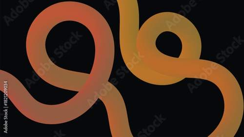 Dynamic abstract gradient curves in warm hues creating visual interest on a dark backdrop for modern brand designs and creative projects needing depth