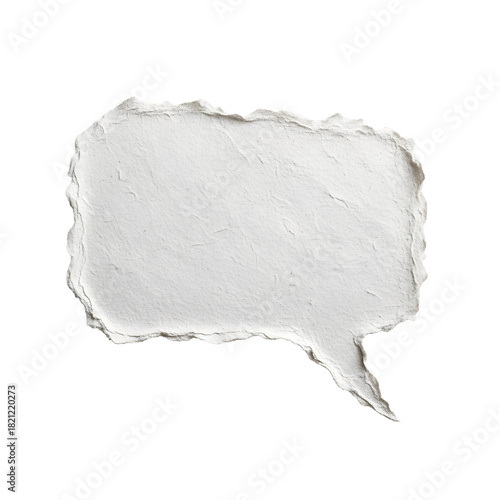 Fototapeta Naklejka Na Ścianę i Meble -  Text bubble speech icon for communication, ideas, and feedback, isolated on a white background, ideal for design