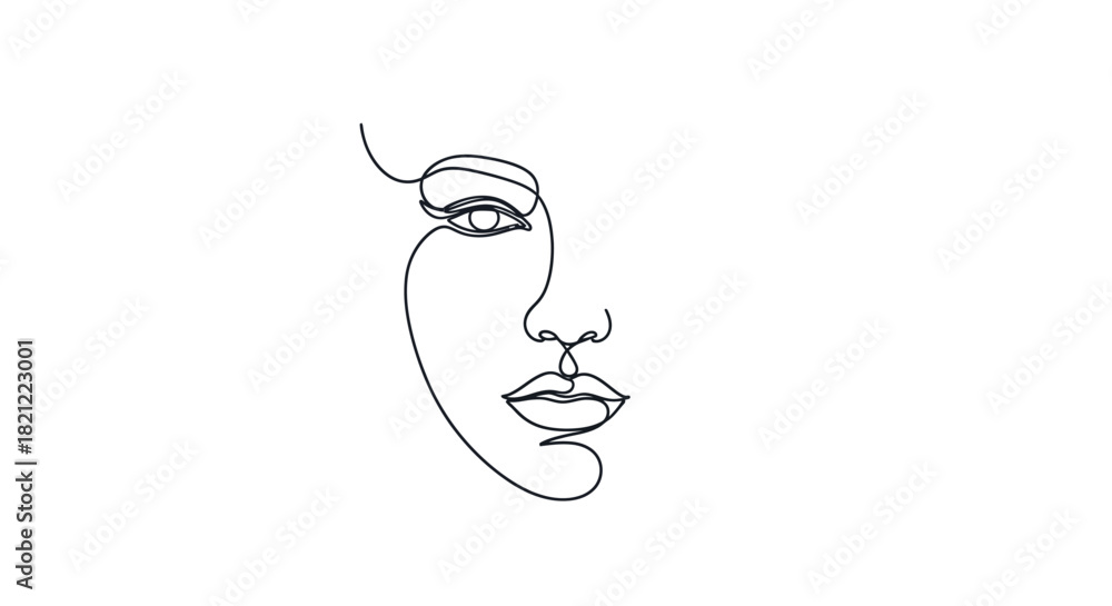 Obraz premium face abstrack