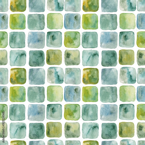 Seamless watercolor abstract pattern. Hand-drawn illustration for fabric, wrapping paper. decoupage, fabrics and etc
