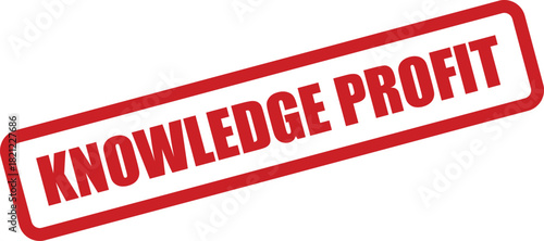 Textured rectangular stamp indicating the valuable gain of knowledge or informational advantage for growth