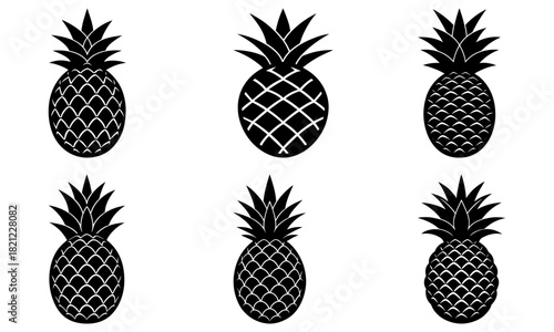 Pineapple Icon Set