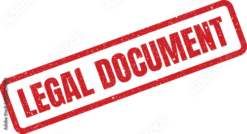 This red grungy rubber stamp mark clearly indicates an important official legal document requiring attention and review