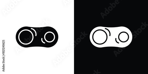 Cell division icons vector silhouette design. Vector flat graphic design illustration.