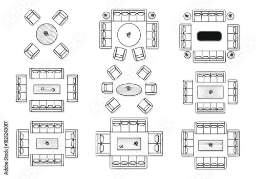 Modern Home Furniture Arrangement Ideas Living Room and Dining Room Layouts furniture icons interior design architecture