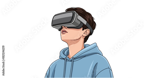 VR Education Experience Vector
