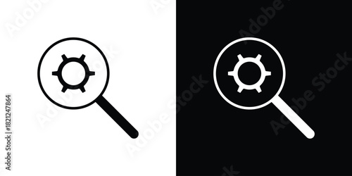 Due diligence icons vector silhouette design. Vector flat graphic design illustration.