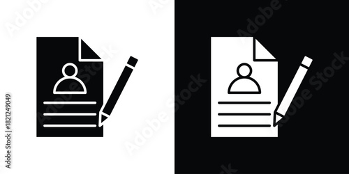 Enrollment icons vector silhouette design. Vector flat graphic design illustration.