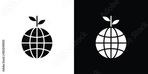 Environment icons vector silhouette design. Vector flat graphic design illustration.